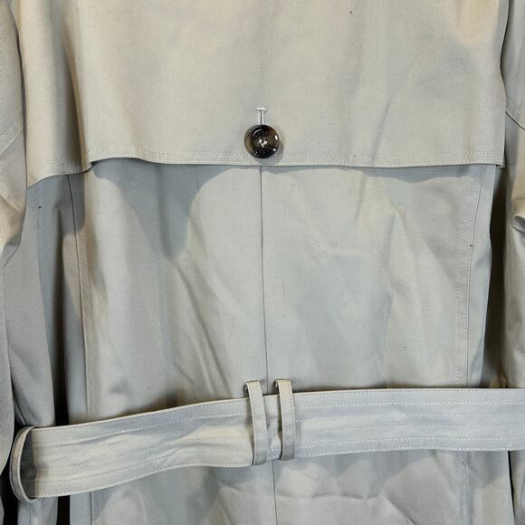 Barbour Short Greta Showerproof Trench Coat Light Fawn Women's 12 NWT Classic - Picture 11 of 16
